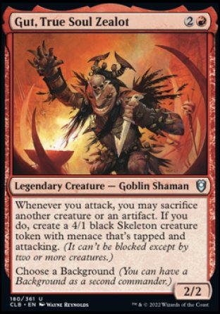 Gut, True Soul Zealot [Commander Legends: Battle for Baldur's Gate] | The Clever Kobold