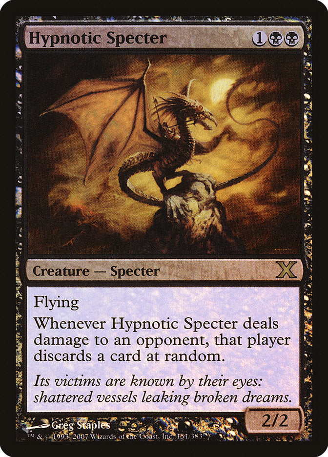 Hypnotic Specter (Premium Foil) [Tenth Edition] | The Clever Kobold