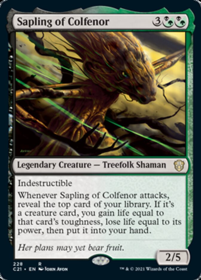 Sapling of Colfenor [Commander 2021] | The Clever Kobold