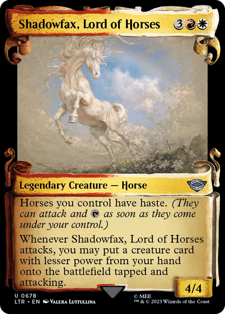 Shadowfax, Lord of Horses [The Lord of the Rings: Tales of Middle-Earth Showcase Scrolls] | The Clever Kobold