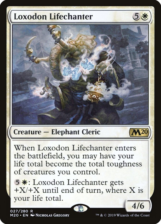 Loxodon Lifechanter [Core Set 2020] | The Clever Kobold