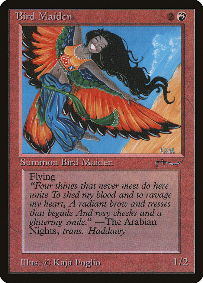 Bird Maiden (Dark Mana Cost) [Arabian Nights] | The Clever Kobold