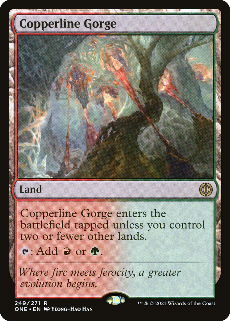 Copperline Gorge [Phyrexia: All Will Be One] | The Clever Kobold
