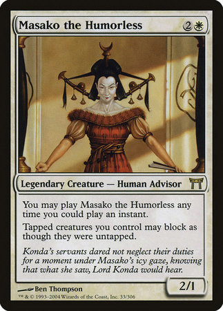 Masako the Humorless [Champions of Kamigawa] | The Clever Kobold