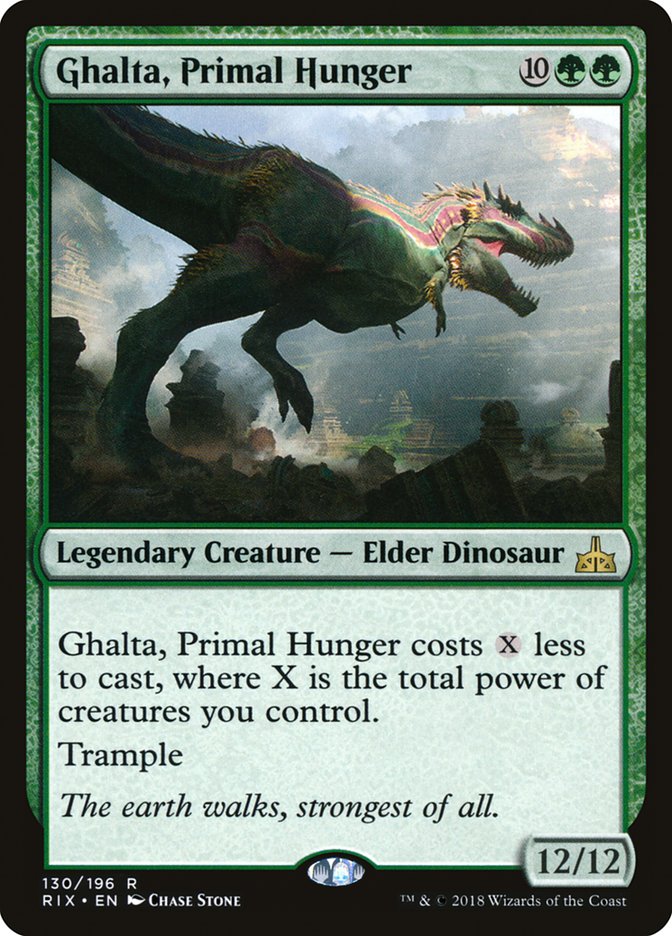 Ghalta, Primal Hunger [Rivals of Ixalan] | The Clever Kobold