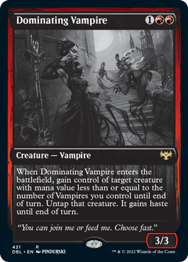 Dominating Vampire [Innistrad: Double Feature] | The Clever Kobold