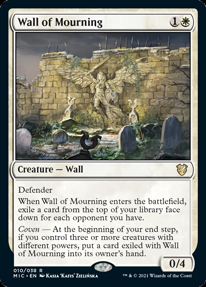 Wall of Mourning [Innistrad: Midnight Hunt Commander] | The Clever Kobold