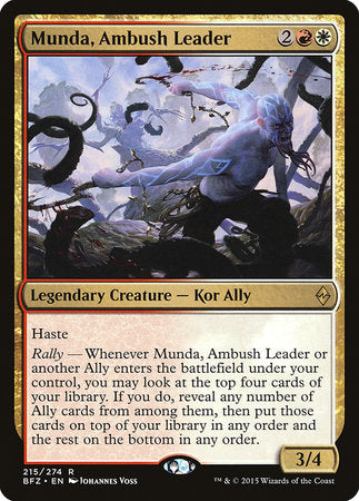 Munda, Ambush Leader [Battle for Zendikar] | The Clever Kobold