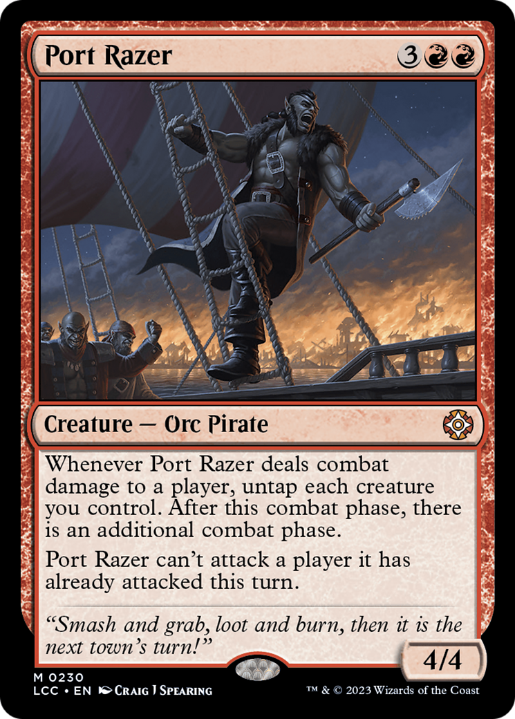 Port Razer [The Lost Caverns of Ixalan Commander] | The Clever Kobold