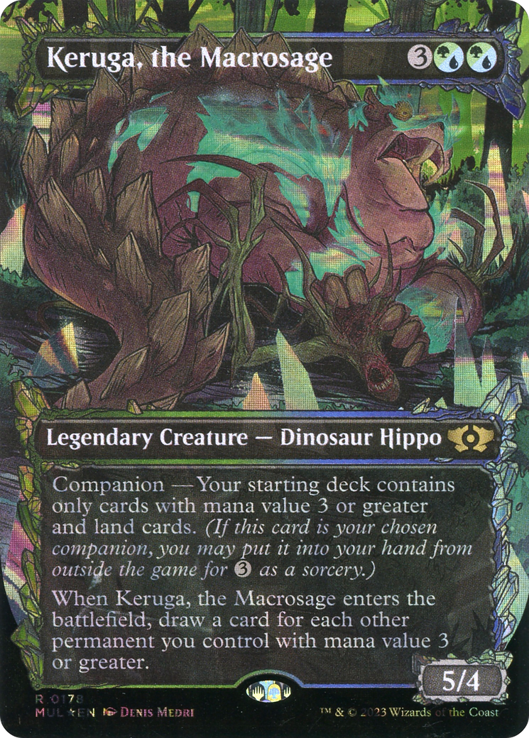 Keruga, the Macrosage (Halo Foil) [Multiverse Legends] | The Clever Kobold