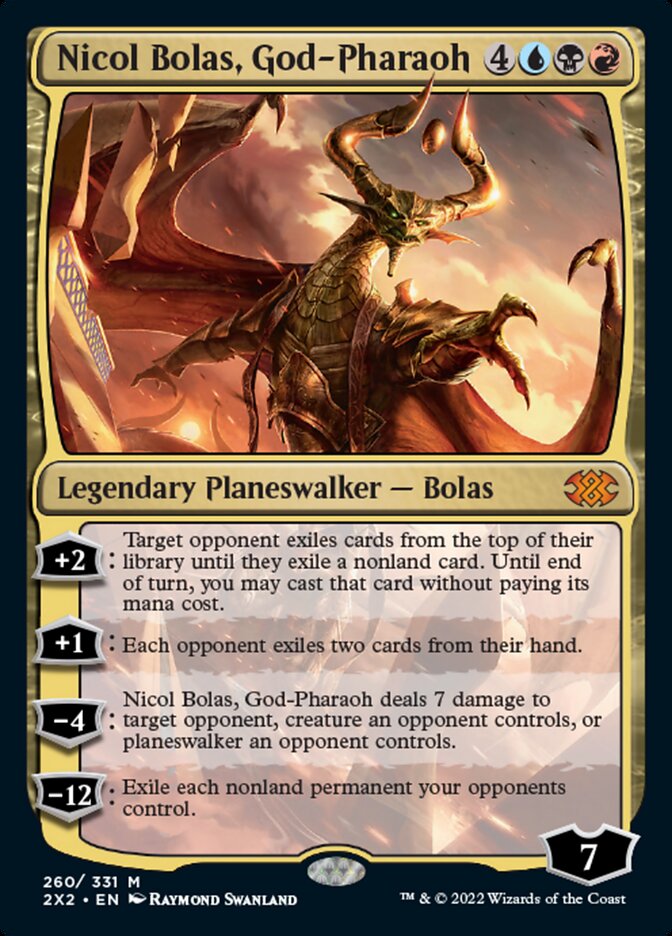 Nicol Bolas, God-Pharaoh [Double Masters 2022] | The Clever Kobold