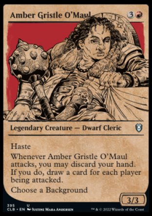 Amber Gristle O'Maul (Showcase) [Commander Legends: Battle for Baldur's Gate] | The Clever Kobold