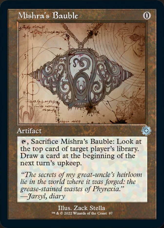 Mishra's Bauble (Retro Schematic) [The Brothers' War Retro Artifacts] | The Clever Kobold