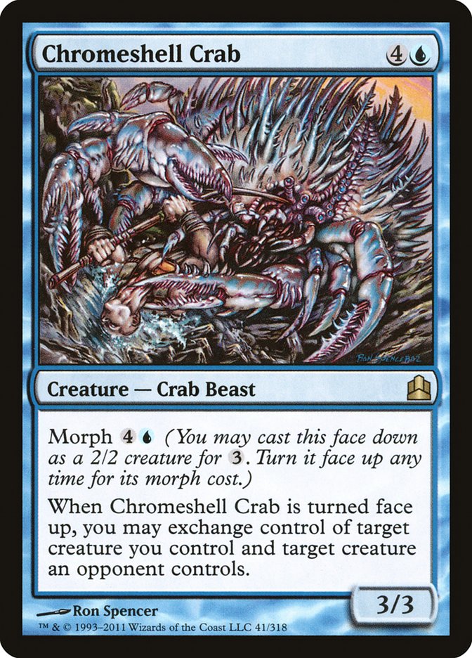 Chromeshell Crab [Commander 2011] | The Clever Kobold