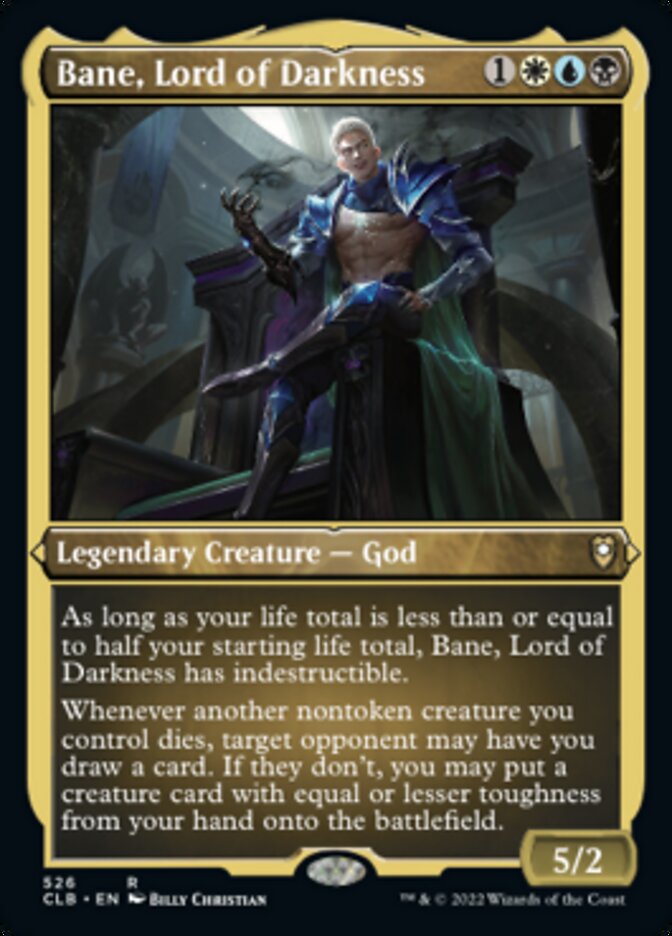 Bane, Lord of Darkness (Foil Etched) [Commander Legends: Battle for Baldur's Gate] | The Clever Kobold