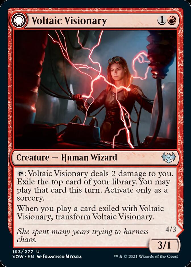 Voltaic Visionary // Volt-Charged Berserker [Innistrad: Crimson Vow] | The Clever Kobold