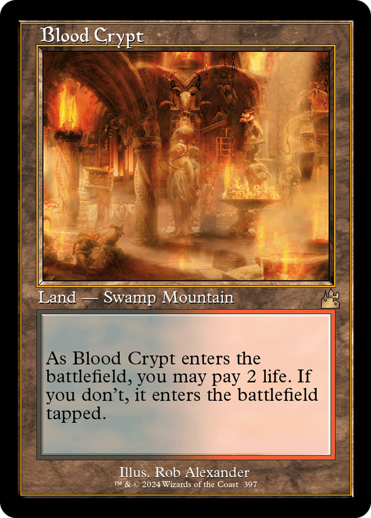 Blood Crypt (Retro) [Ravnica Remastered] | The Clever Kobold