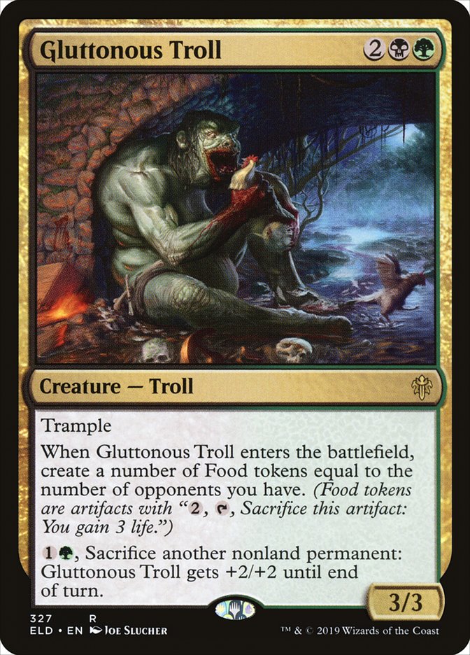 Gluttonous Troll [Throne of Eldraine] | The Clever Kobold