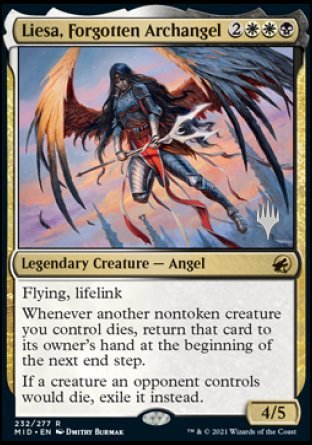 Liesa, Forgotten Archangel (Promo Pack) [Innistrad: Midnight Hunt Promos] | The Clever Kobold