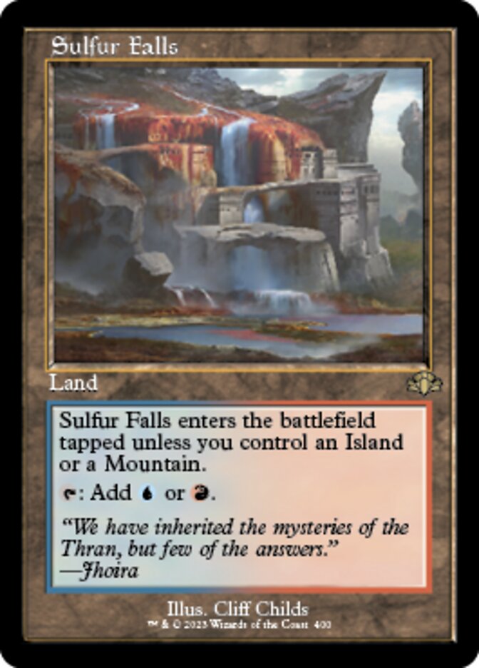 Sulfur Falls (Retro) [Dominaria Remastered] | The Clever Kobold