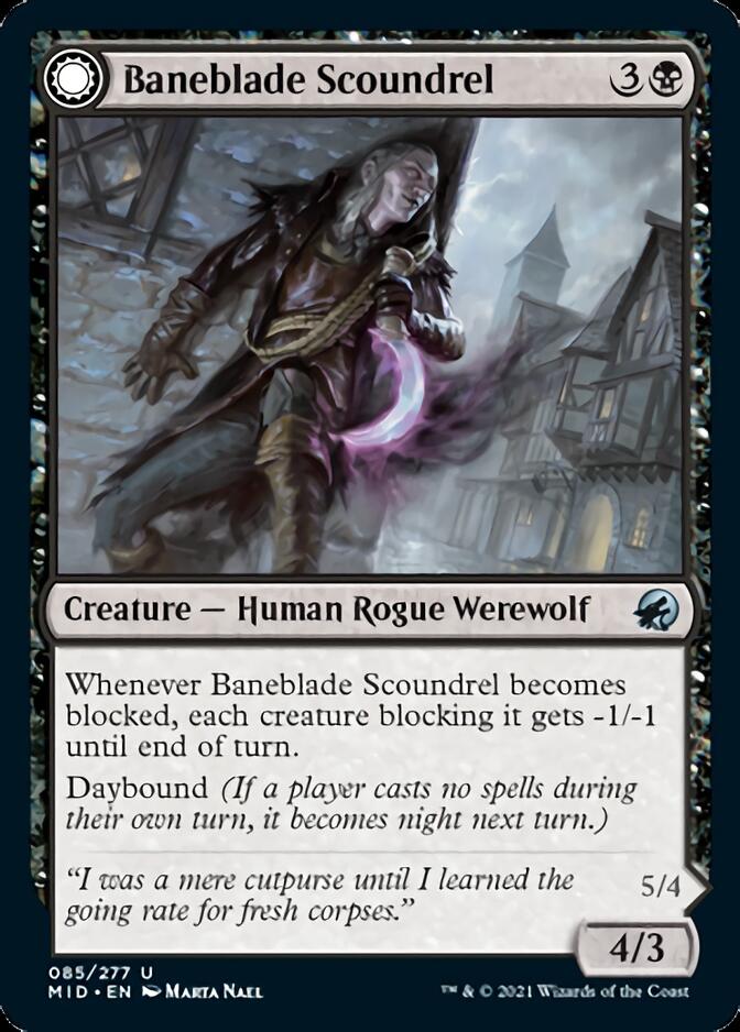 Baneblade Scoundrel // Baneclaw Marauder [Innistrad: Midnight Hunt] | The Clever Kobold