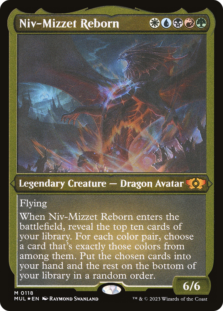 Niv-Mizzet Reborn (Foil Etched) [Multiverse Legends] | The Clever Kobold