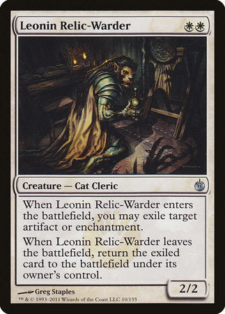 Leonin Relic-Warder [Mirrodin Besieged] | The Clever Kobold