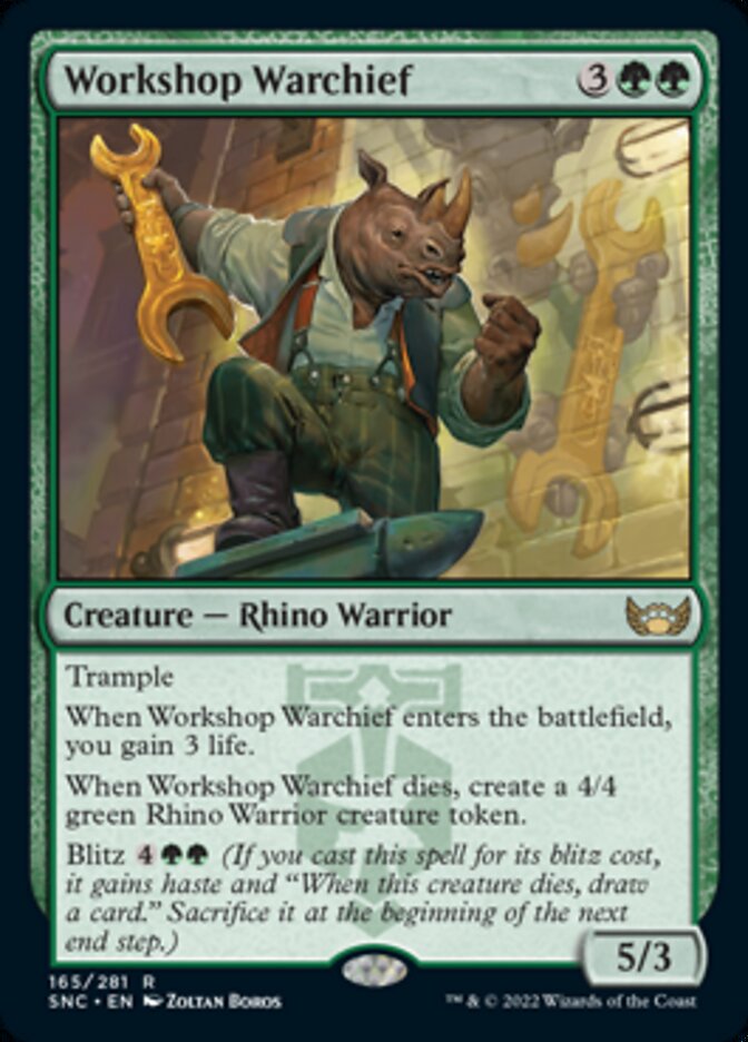 Workshop Warchief [Streets of New Capenna] | The Clever Kobold