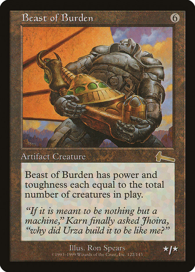 Beast of Burden [Urza's Legacy] | The Clever Kobold