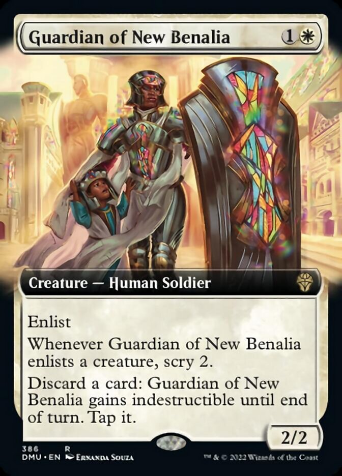 Guardian of New Benalia (Extended Art) [Dominaria United] | The Clever Kobold