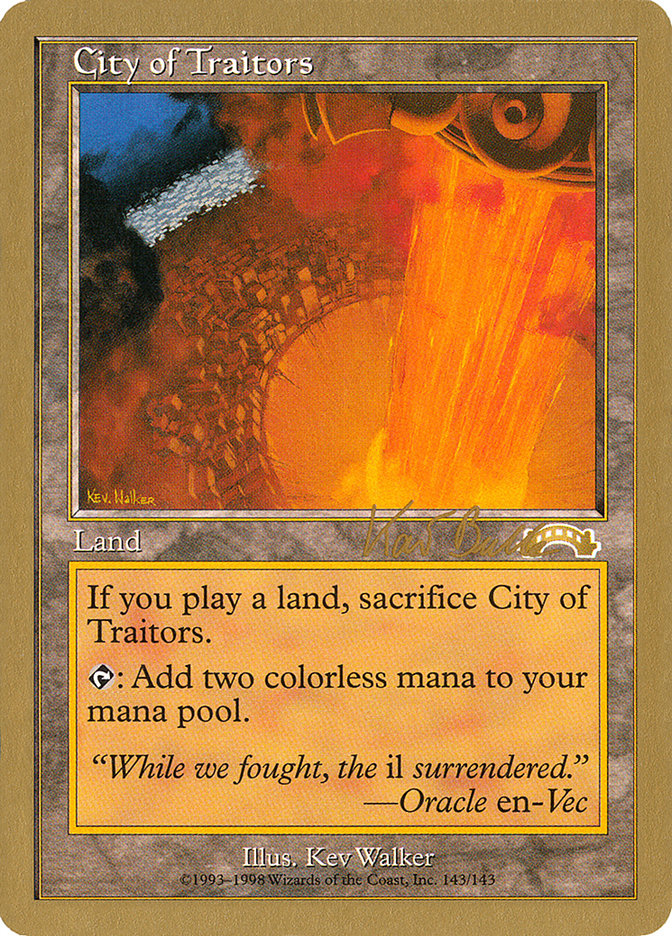 City of Traitors (Kai Budde) [World Championship Decks 1999] | The Clever Kobold