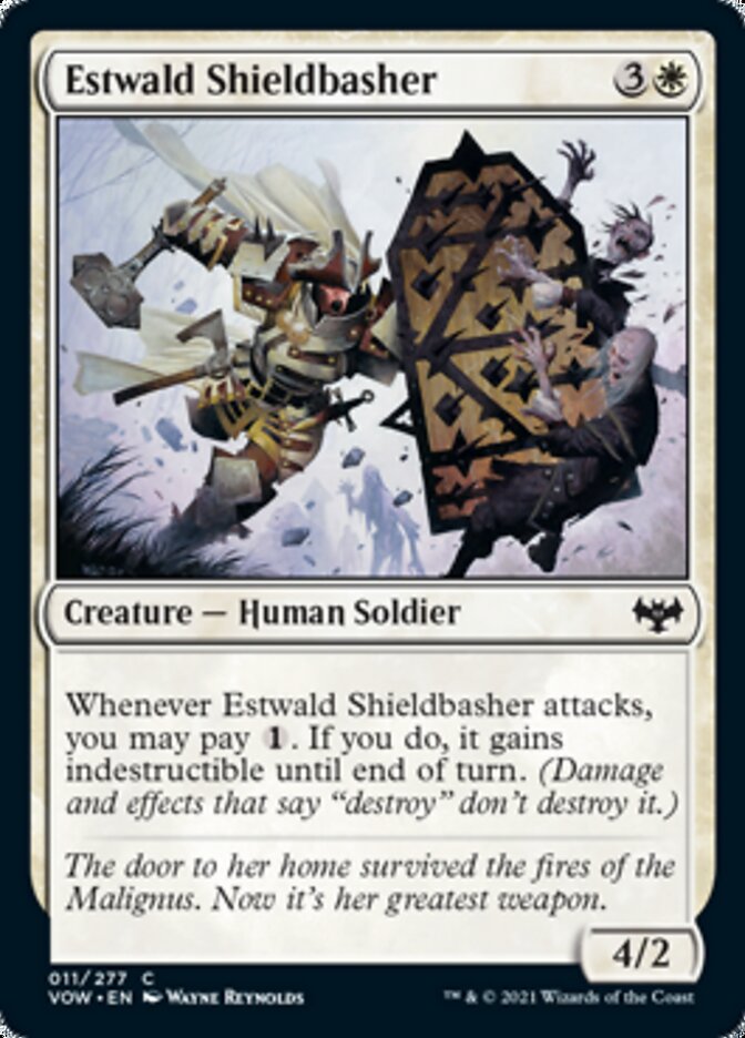 Estwald Shieldbasher [Innistrad: Crimson Vow] | The Clever Kobold