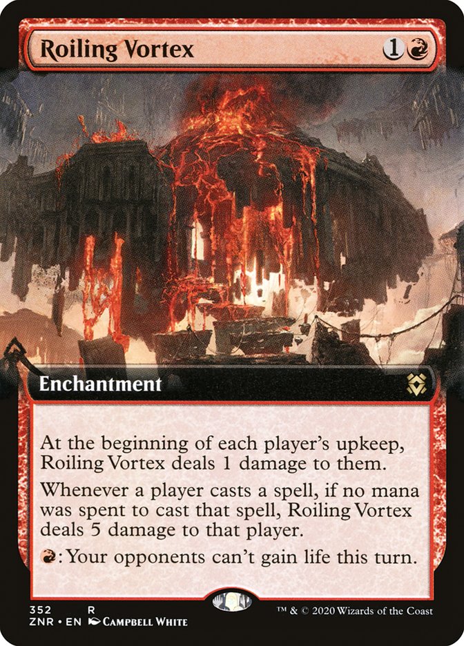 Roiling Vortex (Extended Art) [Zendikar Rising] | The Clever Kobold