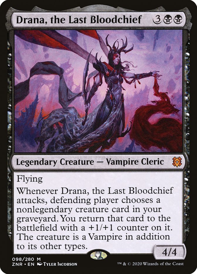 Drana, the Last Bloodchief [Zendikar Rising] | The Clever Kobold