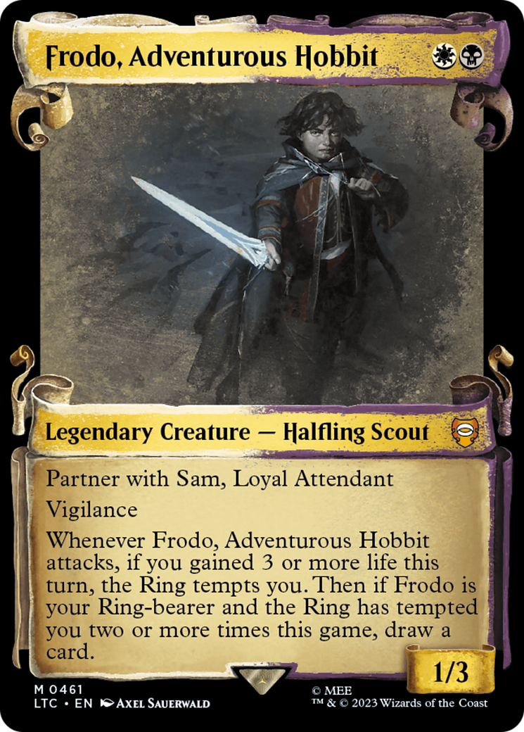 Frodo, Adventurous Hobbit [The Lord of the Rings: Tales of Middle-Earth Commander Showcase Scrolls] | The Clever Kobold