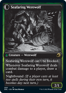 Suspicious Stowaway // Seafaring Werewolf [Innistrad: Double Feature] | The Clever Kobold