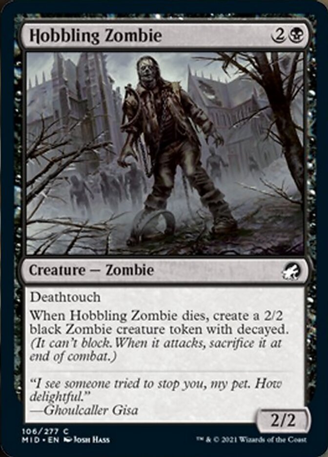 Hobbling Zombie [Innistrad: Midnight Hunt] | The Clever Kobold