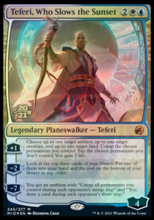 Teferi, Who Slows the Sunset [Innistrad: Midnight Hunt Prerelease Promos] | The Clever Kobold