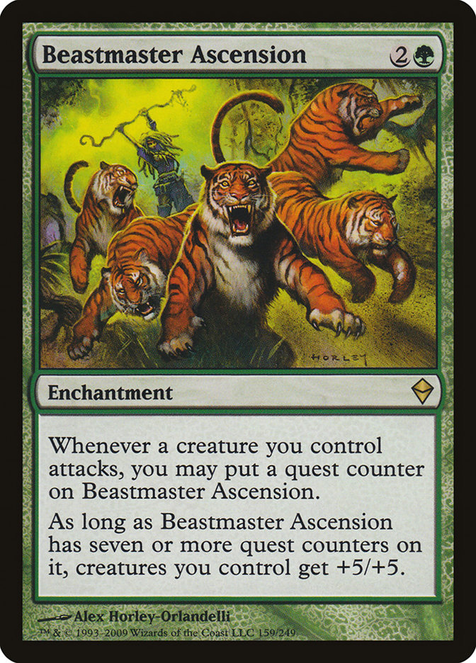 Beastmaster Ascension [Zendikar] | The Clever Kobold