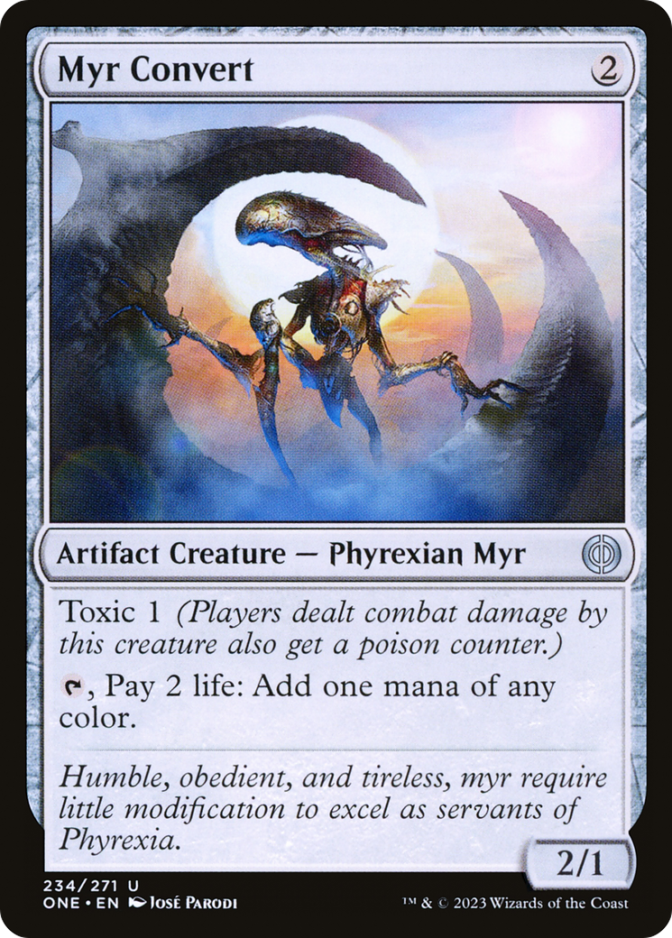 Myr Convert [Phyrexia: All Will Be One] | The Clever Kobold