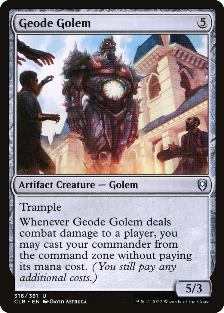 Geode Golem [Commander Legends: Battle for Baldur's Gate] | The Clever Kobold