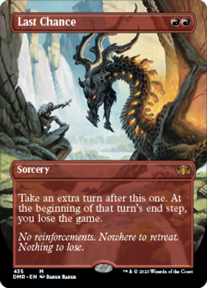 Last Chance (Borderless Alternate Art) [Dominaria Remastered] | The Clever Kobold