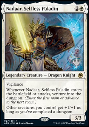 Nadaar, Selfless Paladin (Promo Pack) [Dungeons & Dragons: Adventures in the Forgotten Realms Promos] | The Clever Kobold