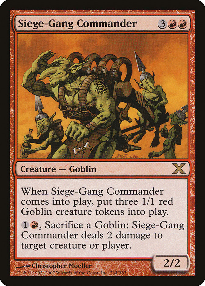 Siege-Gang Commander [Tenth Edition] | The Clever Kobold