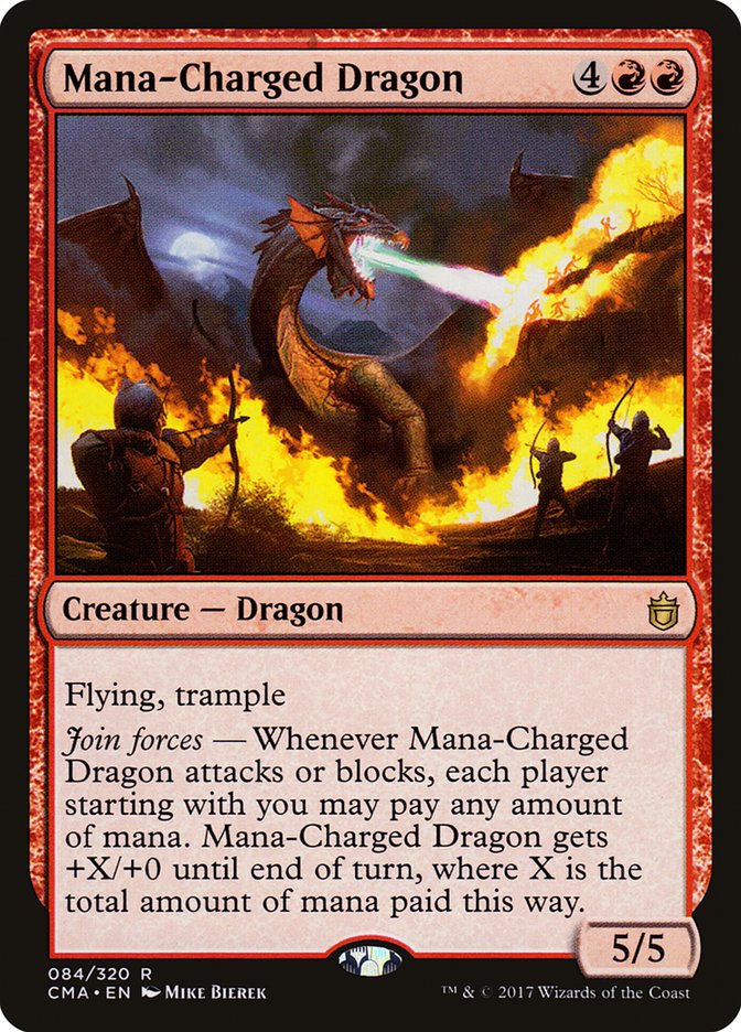 Mana-Charged Dragon [Commander Anthology] | The Clever Kobold
