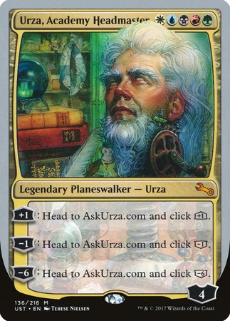 Urza, Academy Headmaster [Unstable] | The Clever Kobold