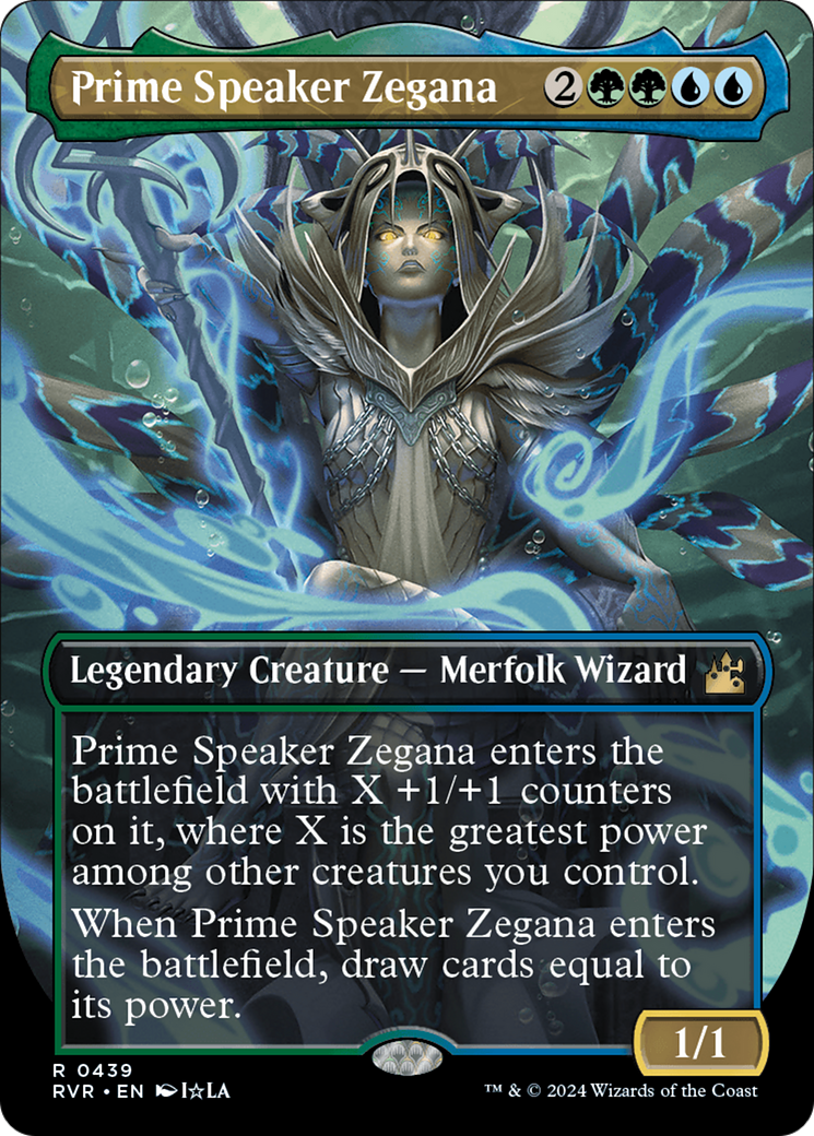 Prime Speaker Zegana (Anime Borderless) [Ravnica Remastered] | The Clever Kobold