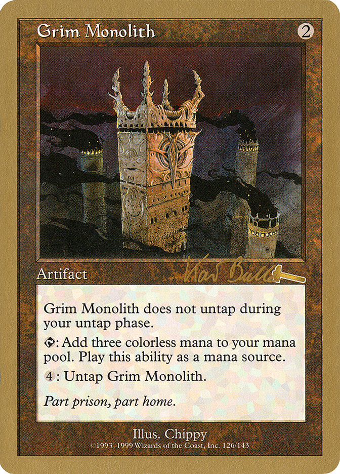 Grim Monolith (Kai Budde) [World Championship Decks 1999] | The Clever Kobold