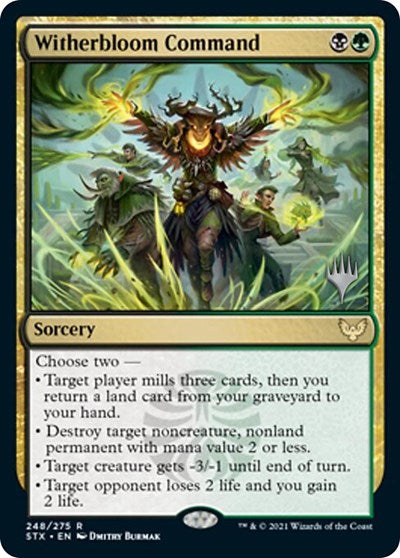 Witherbloom Command (Promo Pack) [Strixhaven: School of Mages Promos] | The Clever Kobold