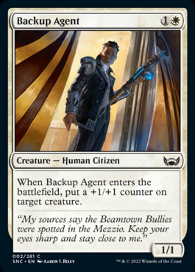 Backup Agent [Streets of New Capenna] | The Clever Kobold